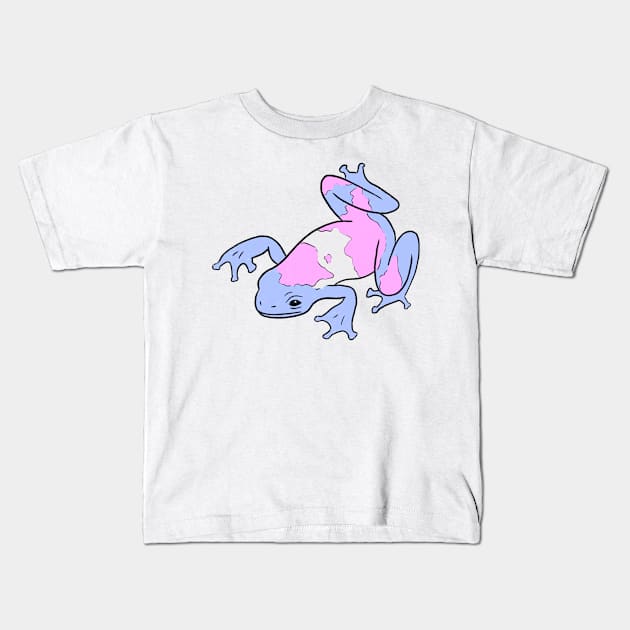 trans frog Kids T-Shirt by cmxcrunch